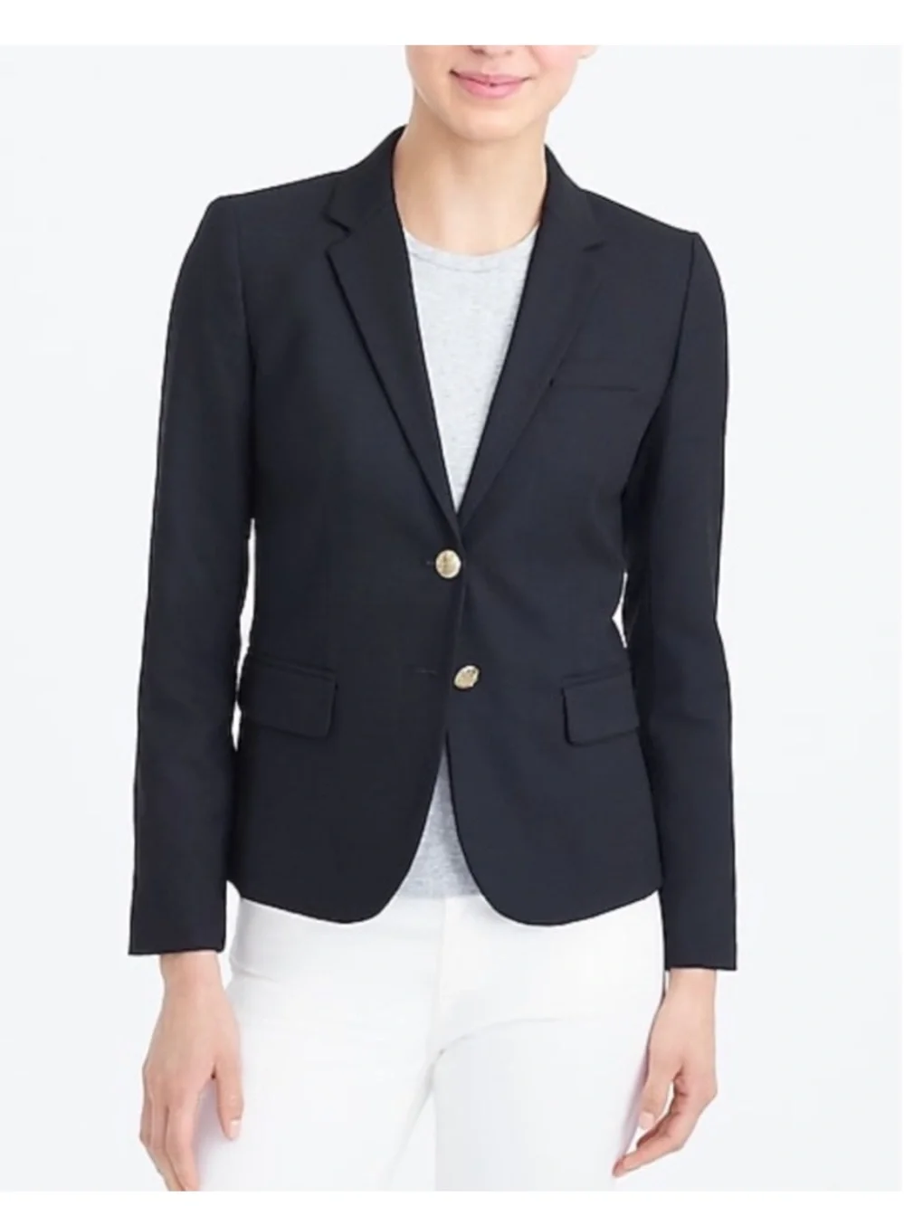J. Crew Schoolboy Blazer Tailored in Black Size 2